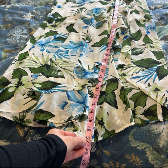 Banana Republic Dress Size 4 Spring Floral Ruffles High Low Feminine Romantic - Picture 8 of 8